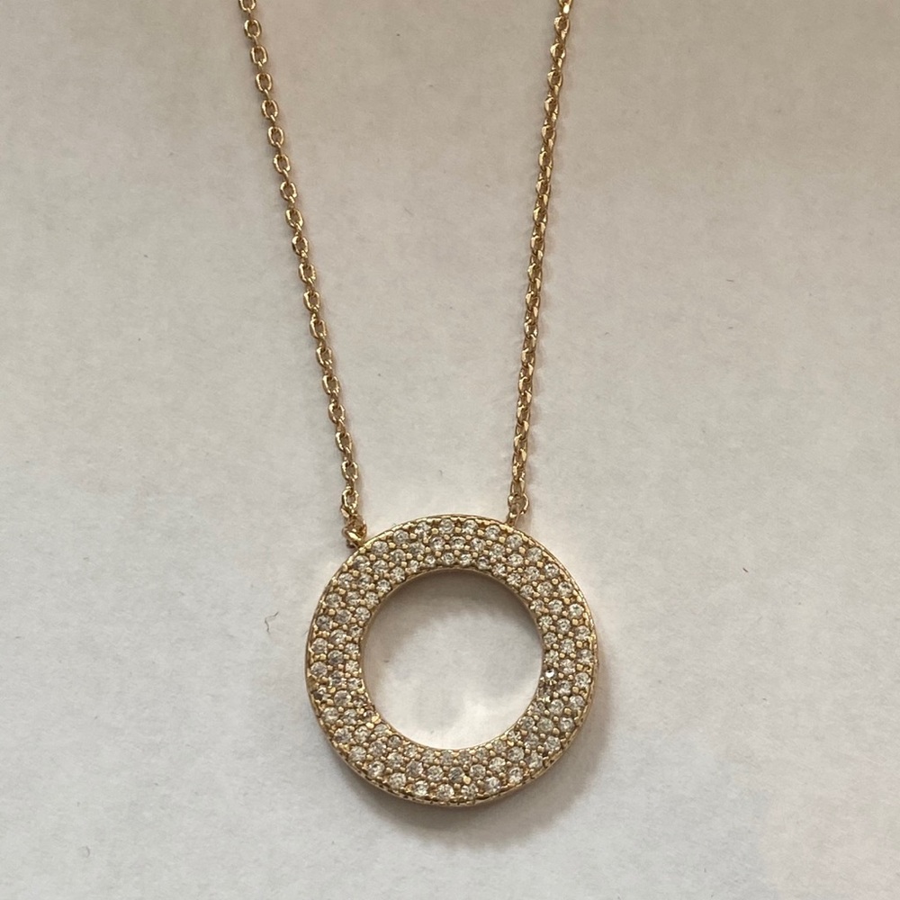 Gold-plated & gold-filled open disc neck crystals